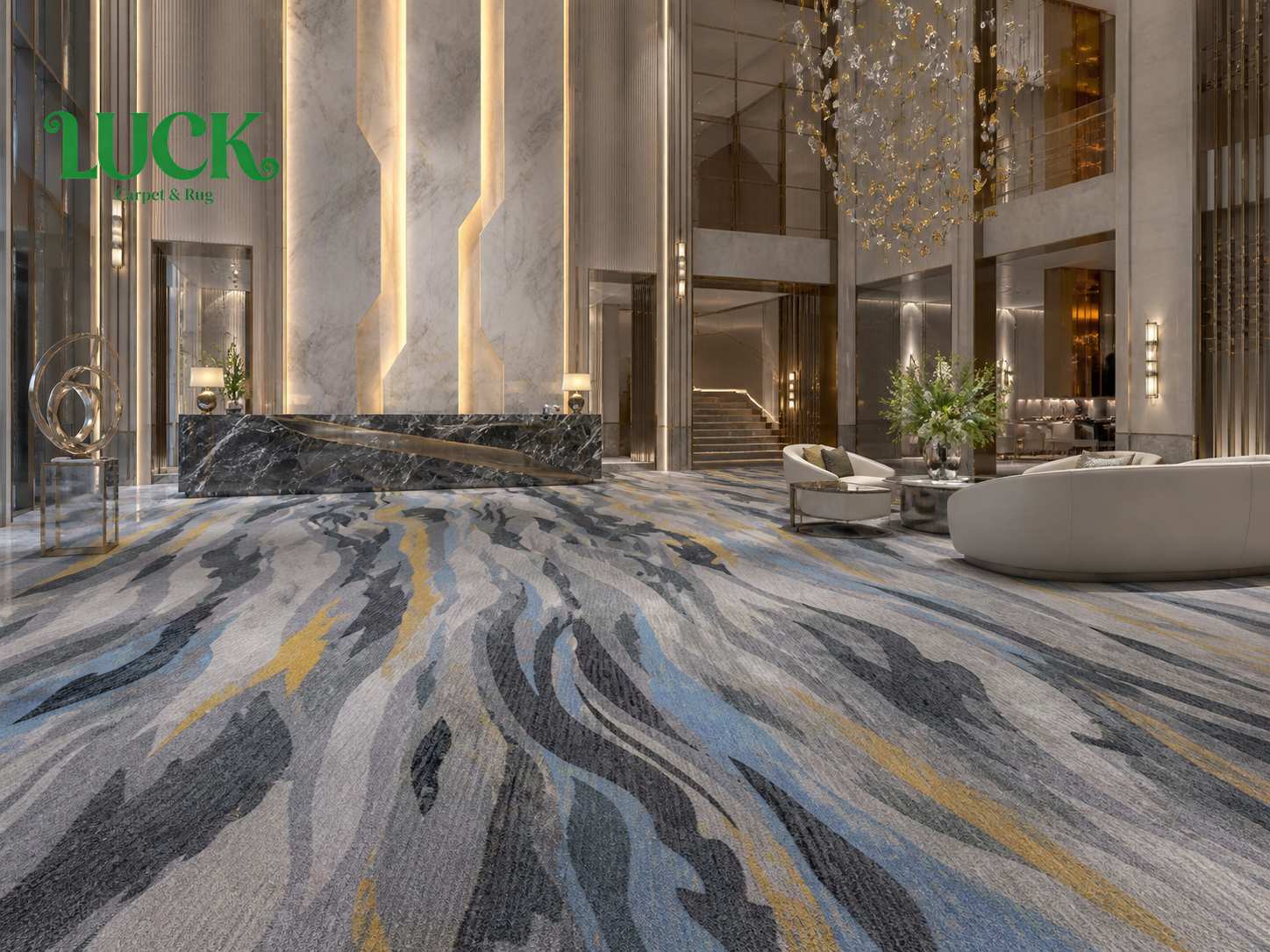 Pourquoi le tapis mur à mur Wool Axminster est-il le choix idéal pour les hôtels de luxe et les intérieurs commerciaux