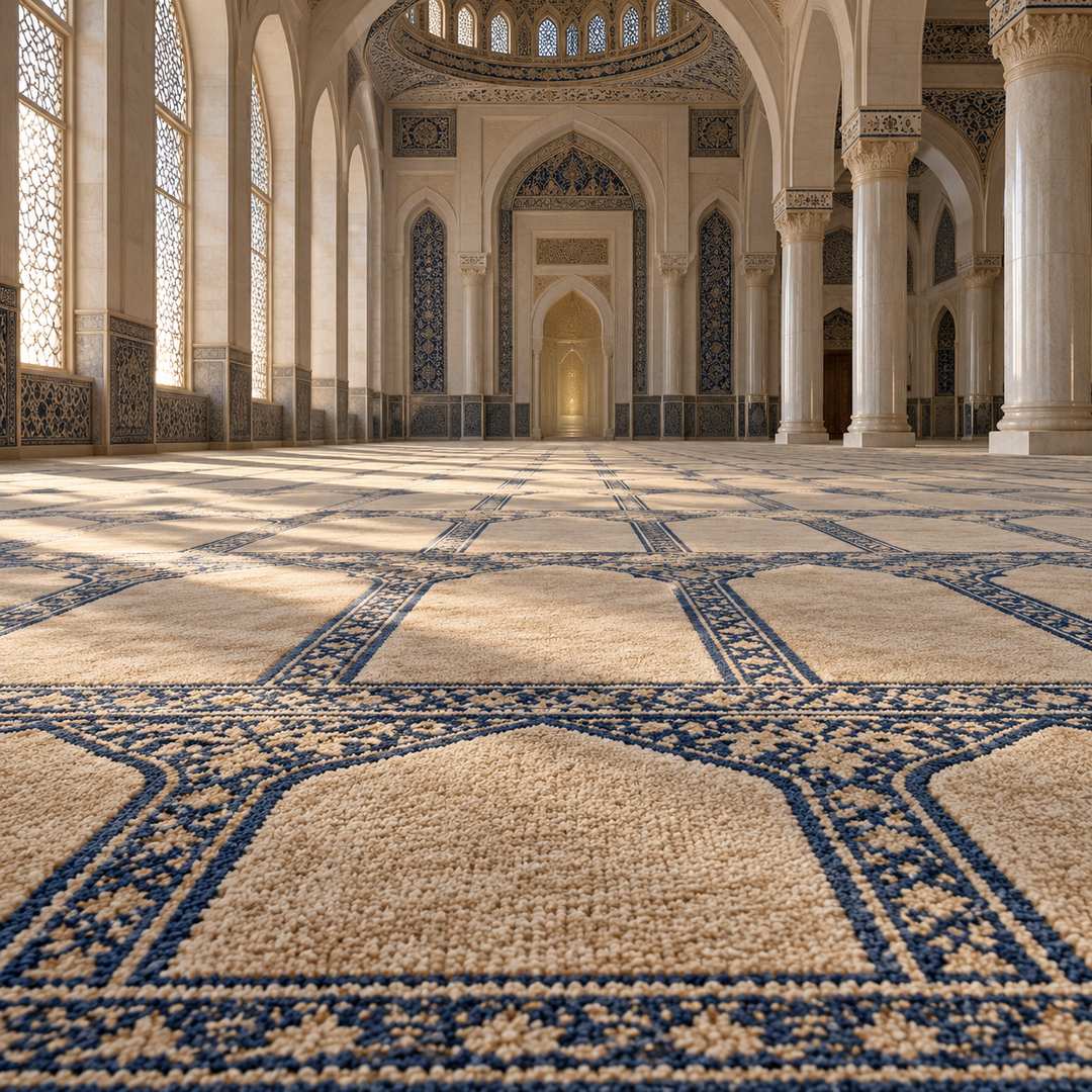 Quel tapis est utilisé dans les mosquées et les salles de prière