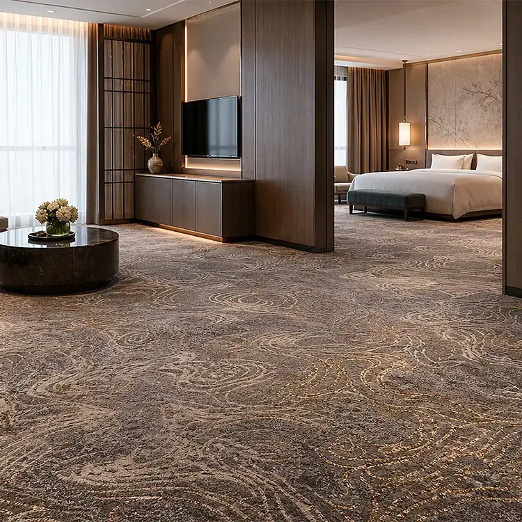 Tapis en tissu large d'hôtel personnalisé