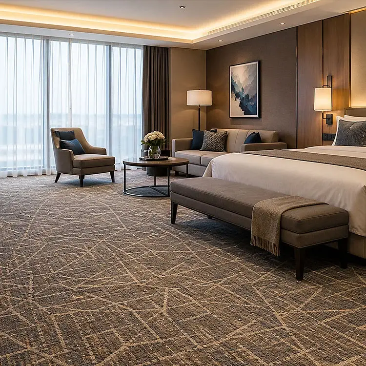 Tapis mur à mur d'hôtel personnalisé