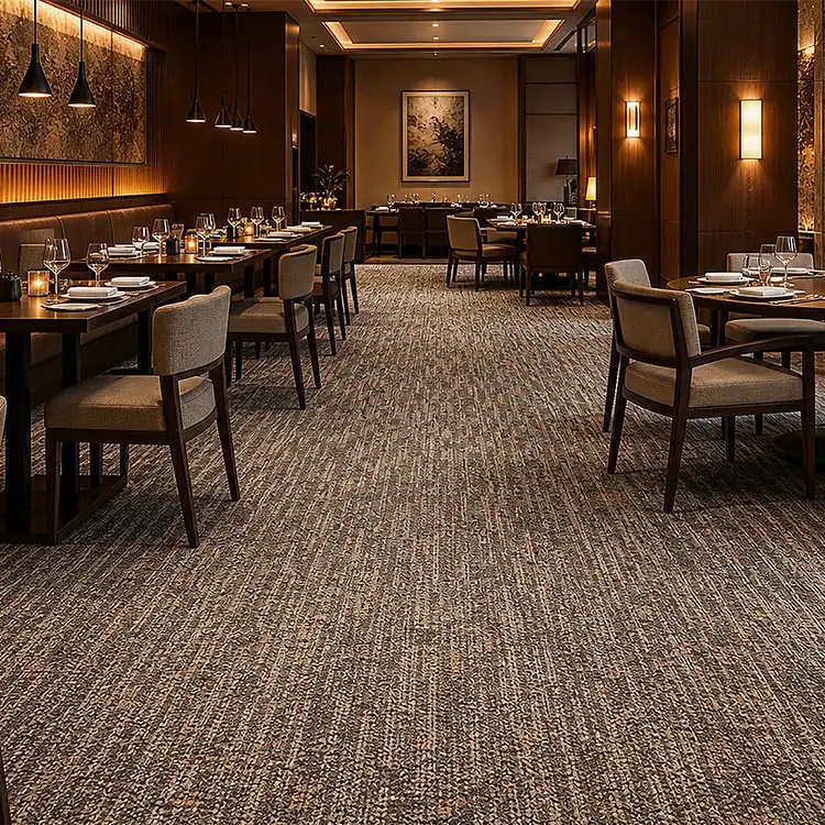 Tapis mur à mur en PP pour restaurant durable