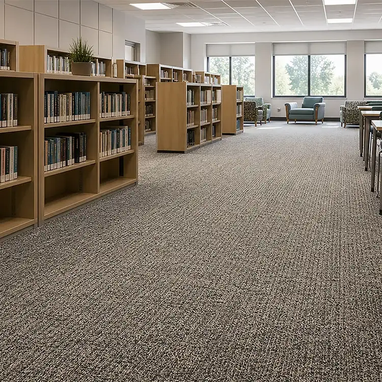 Tapis mur à mur en polypropylène écologique pour école