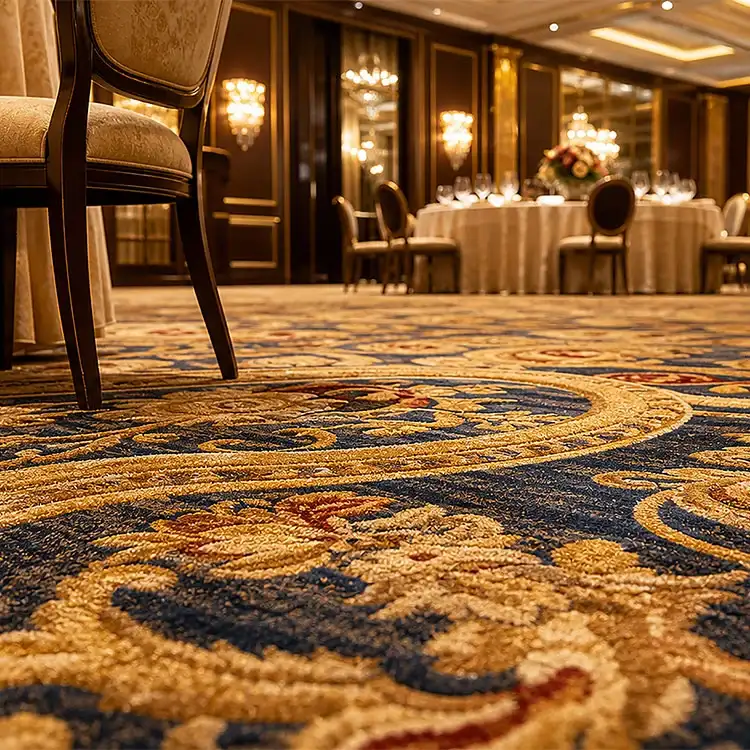 Tapis mur à mur de salle de banquet de luxe