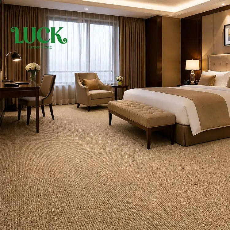 Tapis mur à mur tufté en nylon pour hôtel