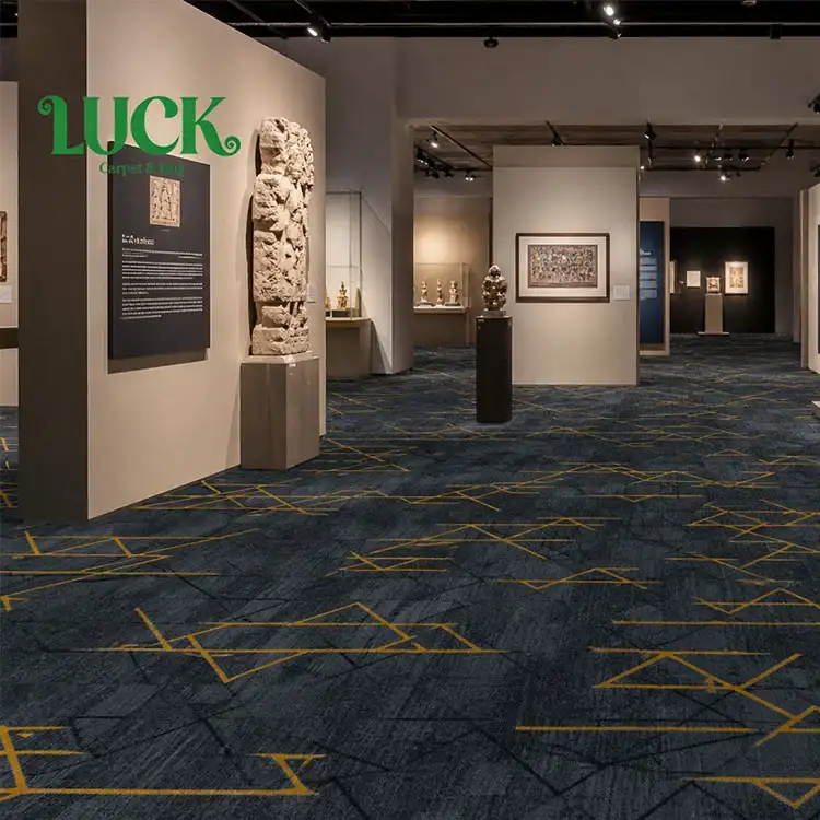Tapis mur à mur imprimé en polyester pour exposition