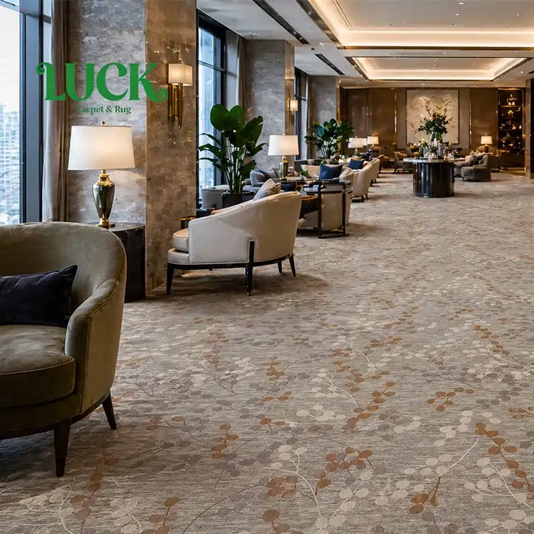 Tapis mur à mur imprimé en laine pour hôtel