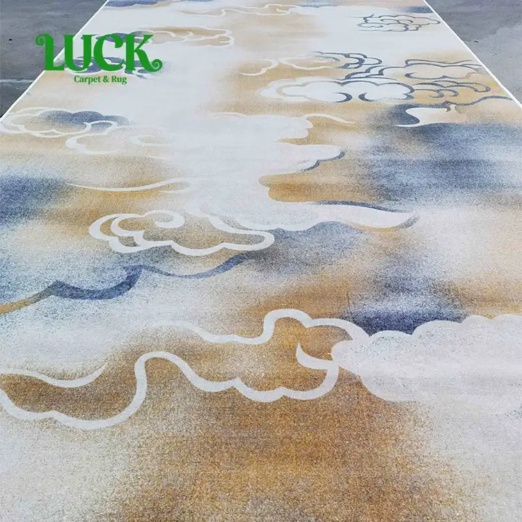 Tapis mur à mur tissé en laine pour clubs