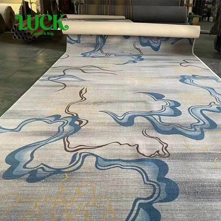 Tapis mur à mur tissé en laine pour lieu de luxe